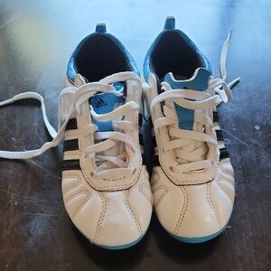 Adidas Kids White and Blue Sneakers size 11